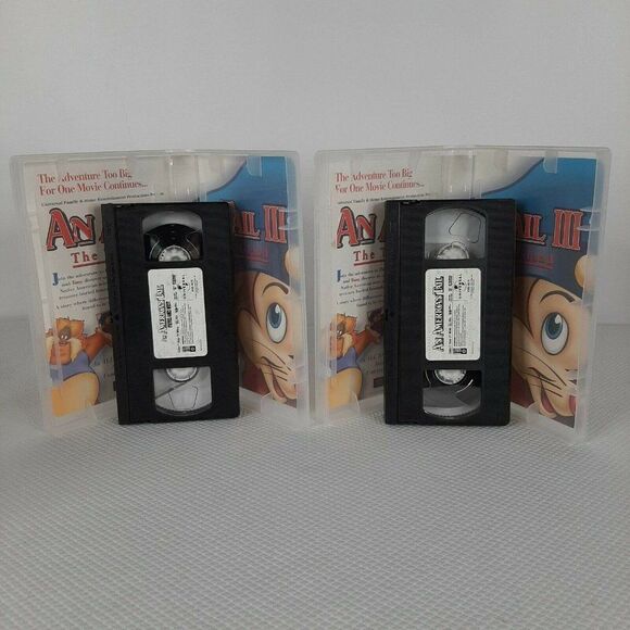 An American Tail Fievel Goes West 2 Pack Movie CD Limited Edition VHS - Picture 10 of 12